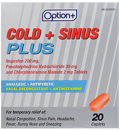 OPTION+ COLD & SINUS PLUS TB 20 by  First Care Pharmacy