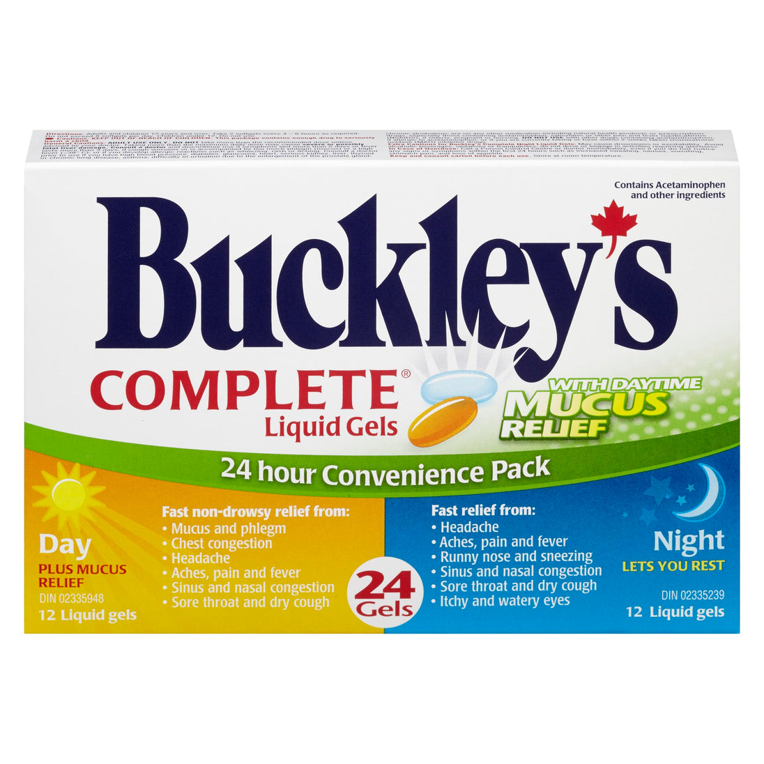 BUCKLEY'S COMBO DAY/NGT+MUCOUS LIQUI-GEL 12+12 by  First Care Pharmacy