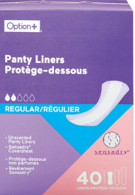 An image of OPTION+ PANTY LINERS ODOUR CONTROL REG 40 by  First Care Pharmacy