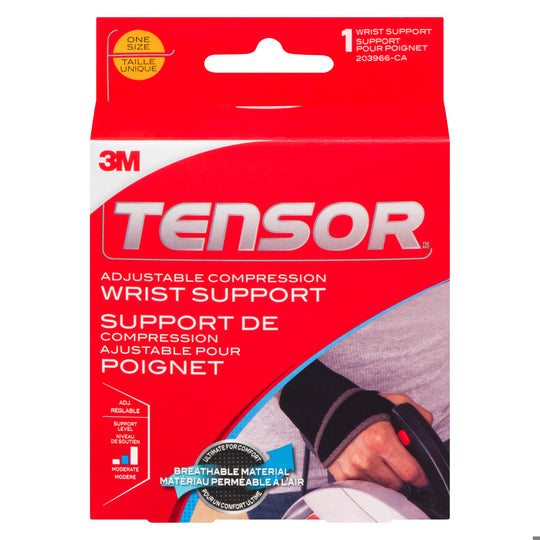 An image of 3M TENSOR SUPPORT WRIST ADJUSTABLE 1 by  First Care Pharmacy