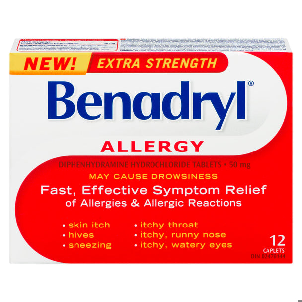 An image of BENADRYL XST TB 50MG 12 by  First Care Pharmacy