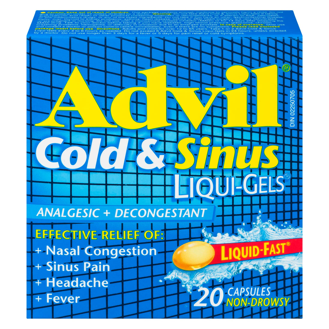 ADVIL COLD & SINUS LIQUI-GELS CPLT 200MG 20 by  First Care Pharmacy