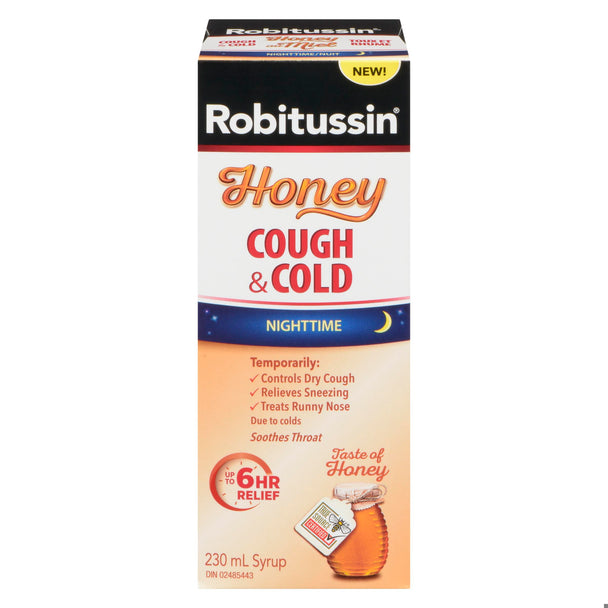 ROBITUSSIN COUGH&COLD NIGHTTIME HONEY 230ML by  First Care Pharmacy