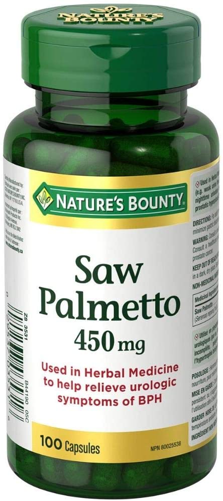 NATURE'S BOUNTY SAW PALEMETTO CAPS | 100 Tablets by  First Care Pharmacy