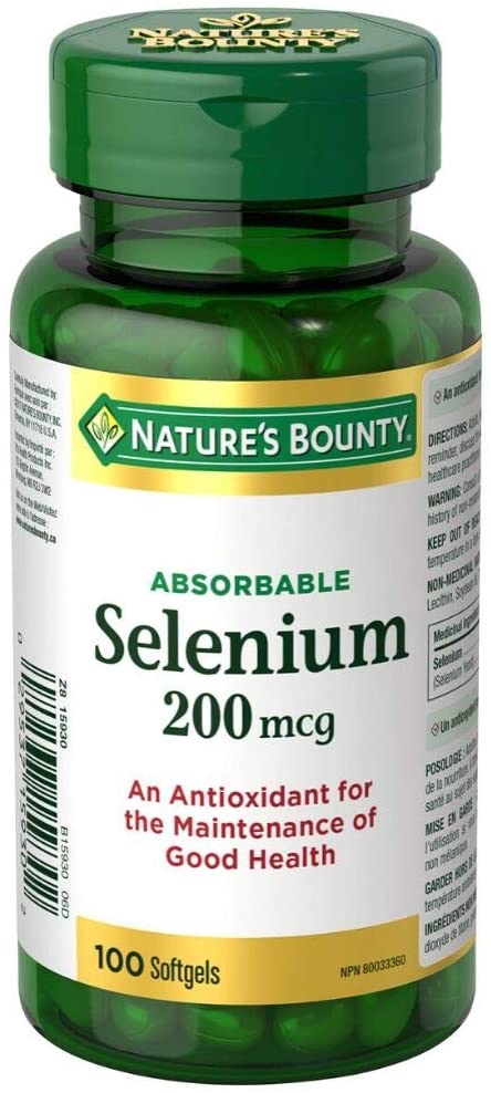 Nature's Bounty Selenium Softgel 200mcg | 100 Tablets by  First Care Pharmacy