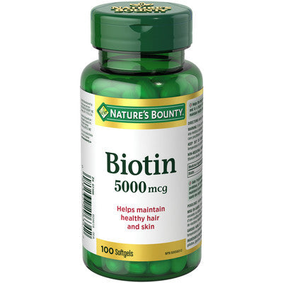 Nb Biotin 5000mcg SOFTGELS | 100 Tablets by  First Care Pharmacy