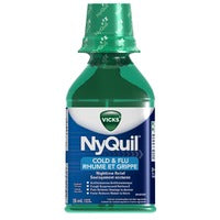 Vicks Nyquil Cold & Flu Nighttime Relief Original Flavour Liquid (236 mL) by  First Care Pharmacy