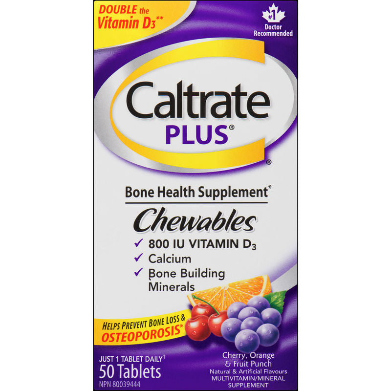 Caltrate Plus Chewable tablets | 50 Tablets by  First Care Pharmacy