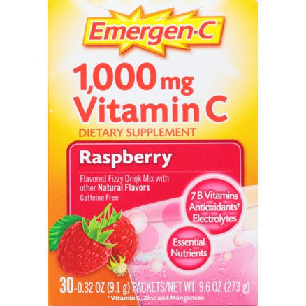 Emergen C 1000mg Raspberry Pk | 30 Tablets by  First Care Pharmacy