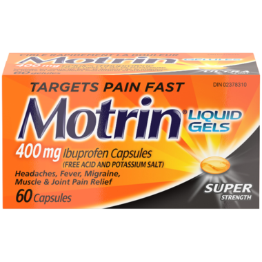 Motrin Super Strength Liquidgel Rapid Release, 60 Capsules by  First Care Pharmacy