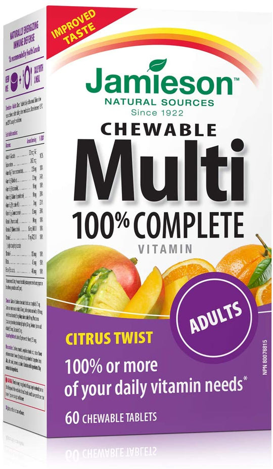 Complete Multivitamin 100% Chew Citrus Berry | 60 Tablets by  First Care Pharmacy