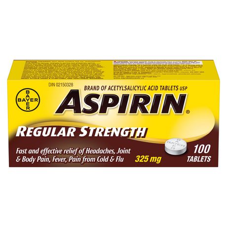 ASPIRIN Regular Strength Tablet, 325 mg, 100 tablets by  First Care Pharmacy