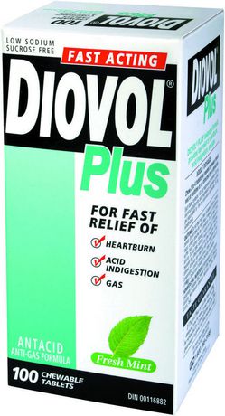 Diovol Plus Fresh Mint Chewable 100 by  First Care Pharmacy