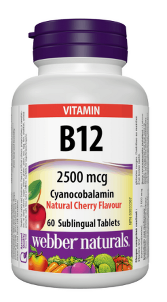 Vitamin B12 Tb 2500mcg Cherry | 60 Tablets by  First Care Pharmacy