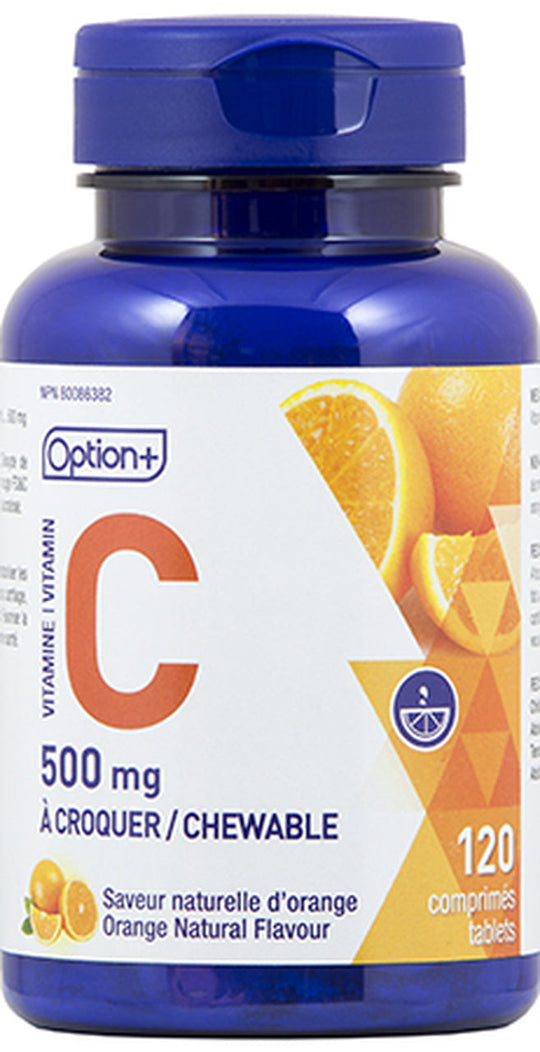 Option+ Vitamin C Orange Tb 500mg | 120 Tablets by  First Care Pharmacy