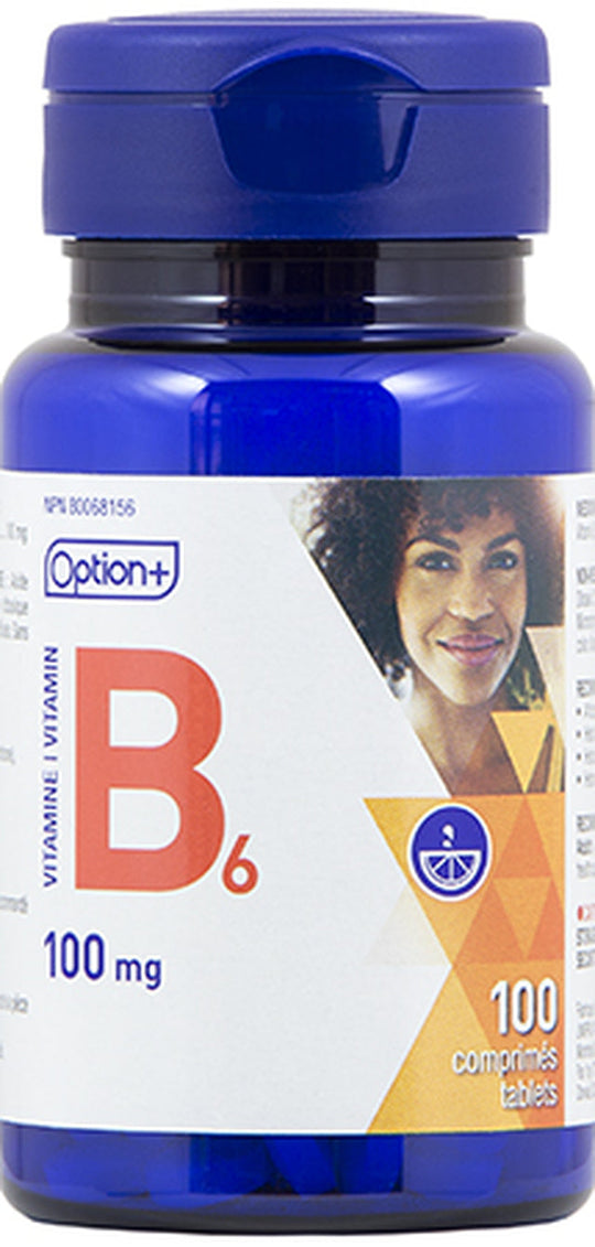 Option+ Vitamin B6 Tb 100mg | 100 Tablets by  First Care Pharmacy